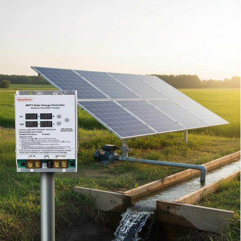 UEIUA Heargrow 400W Boost MPPT Solar Charge Controller, 12A Regulator for 12V-72V LiFePO4/Lead-Acid Batteries, Specialized for Golf Cart & Electric Vehicles, High Efficiency Step-Up Charging - Image 4